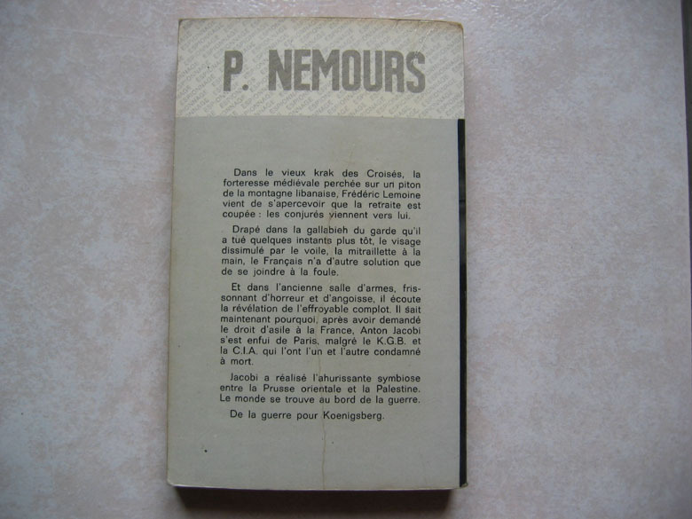 Fleuve Noir, Espionnage, P. Nemours : " La Guerre Pour Koenigsberg " N° 768, 1969 - Fleuve Noir