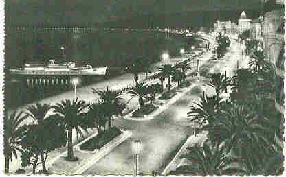 19 Nice La Nuit - Promenade En Mer - Carte Petit Format- - Nizza By Night