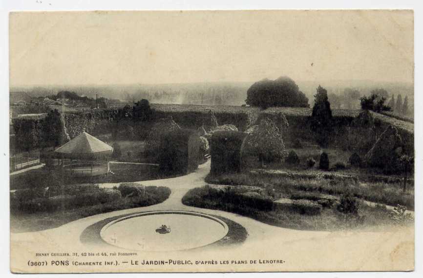 57 - PONS - Le JARDIN-PUBLIC  D´après Les Plans De LENOTRE - Pons