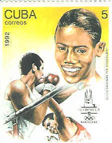 BOXE TIMBRE NEUF CUBA JEUX OLYMPIQUE BARCELONE 1992 - Boxeo