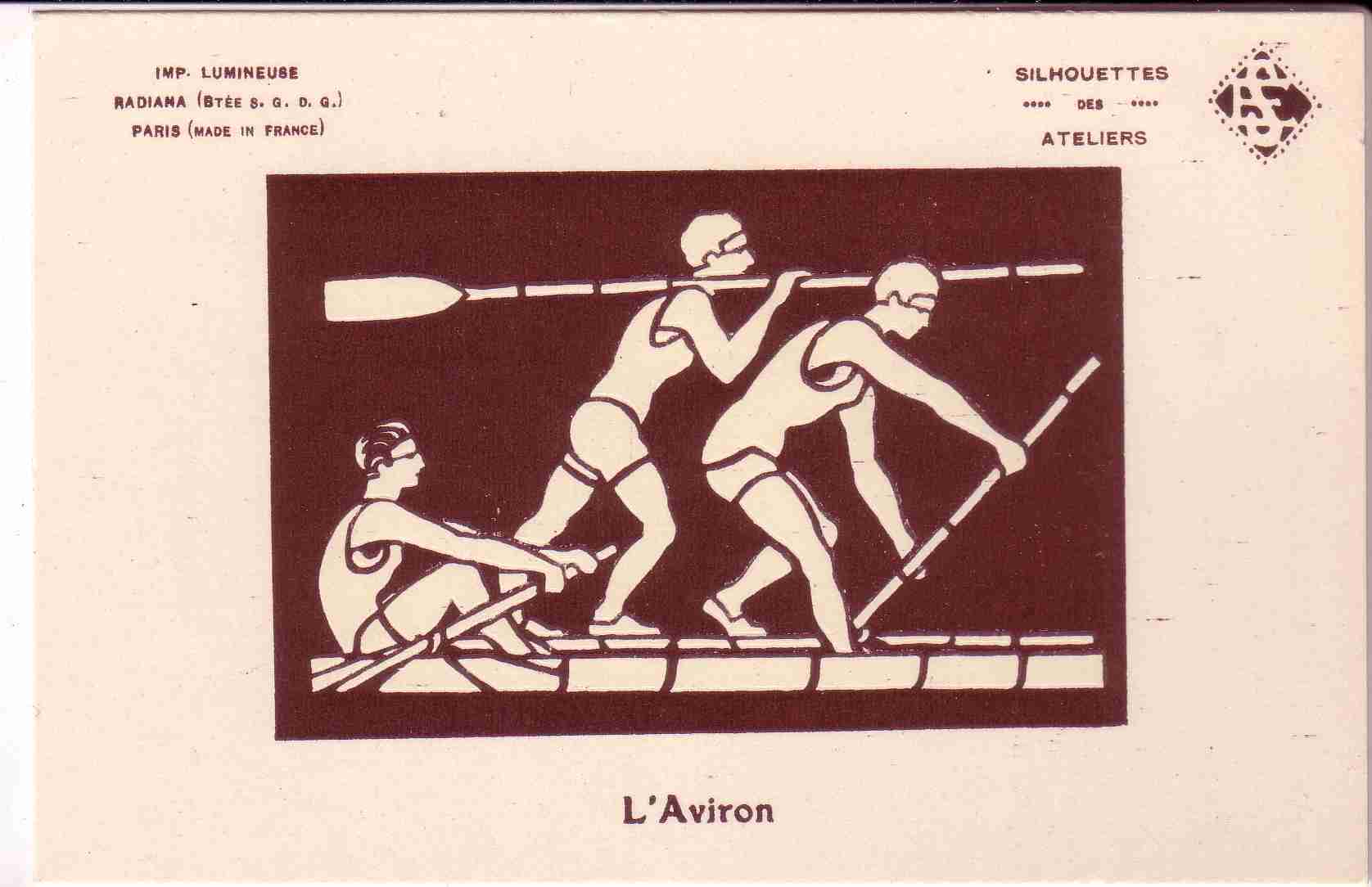 Sport Aviron Carte Fluorescente Lumineuse - Aviron