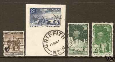 AAT Australie Antarctique 1959 Yvertn° 2-5 (o) Oblitéré Used Cote 25 Euro - Gebraucht