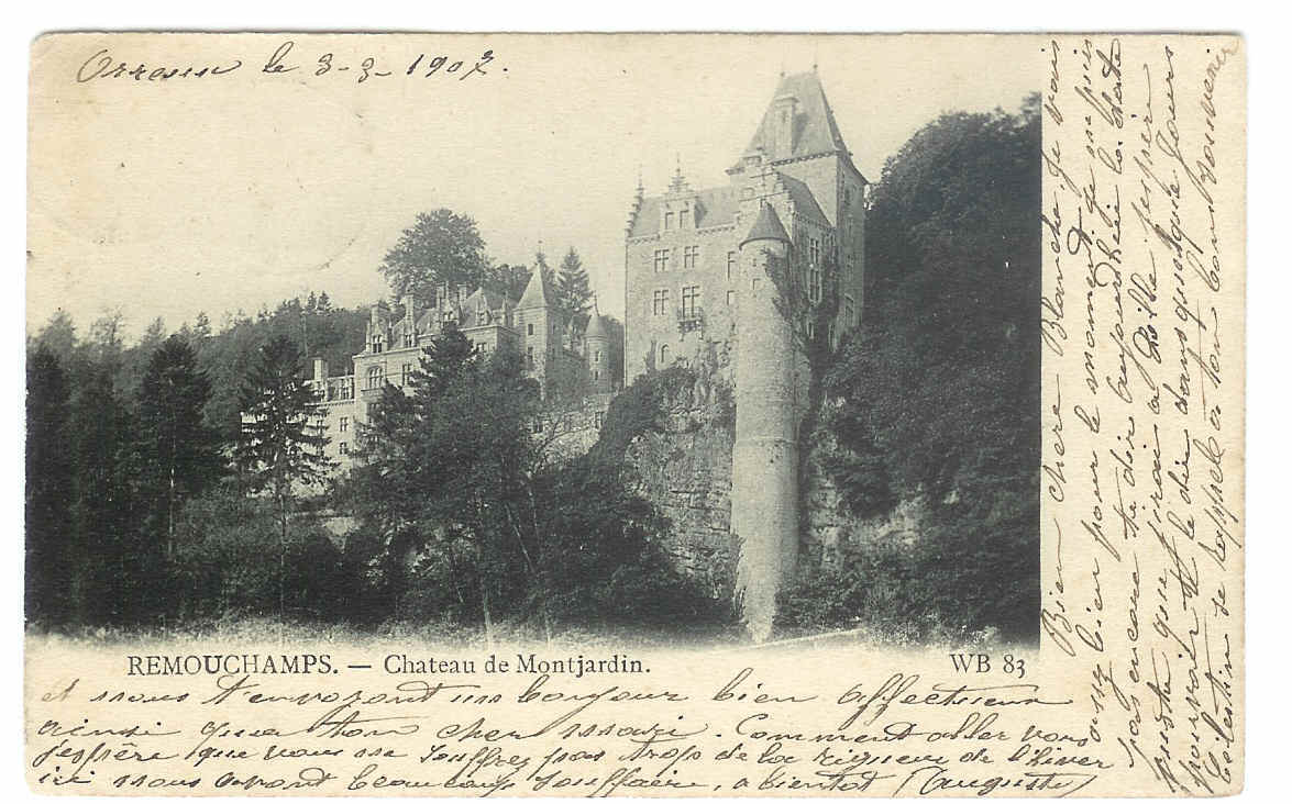 REMOUCHAMPS Château De Montjardin (écrite En 1907) - Aywaille