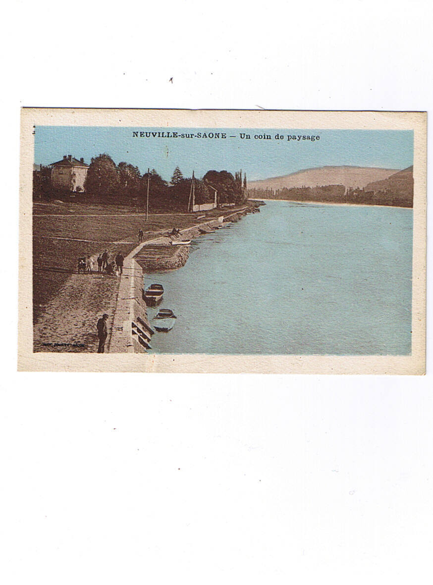 NEUVILLE SUR SAONE  UN COIN DE PAYSAGE  Carte Neuve - Neuville Sur Saone