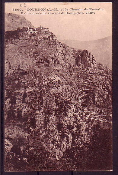 ALPES MARITIME - Gourdon Et Le Chemin Du Paradis - Gourdon