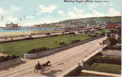 CPA Colorised Of Weston Super Mare General View - Weston-Super-Mare