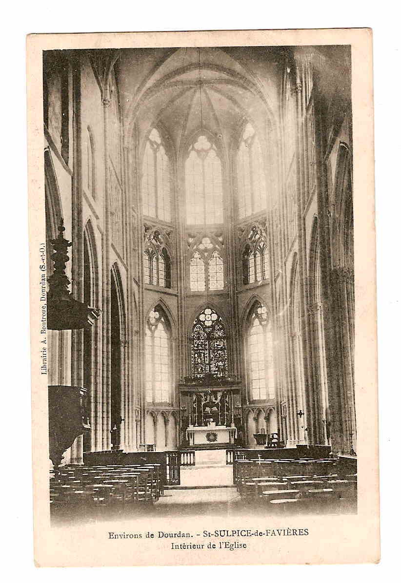 SAINT-SULPICE-DE-FAVIERES - Intérieur De L'Eglise. - Saint Sulpice De Favieres