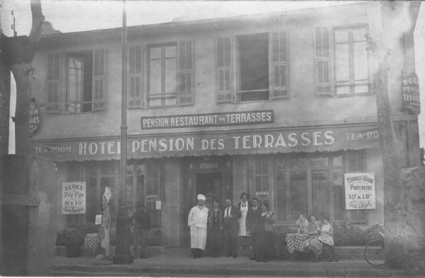 06 // ALPES MARITIMES / LE CANNET, Hotel Pension Des Terrasses,CARTE PHOTO - Le Cannet