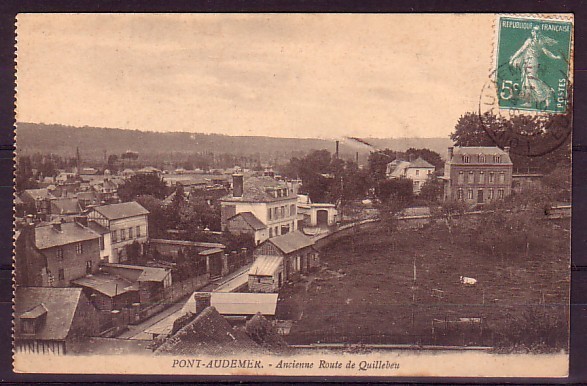 EURE - Pont Audemer - Ancienne Route De Quillebeu - Pont Audemer