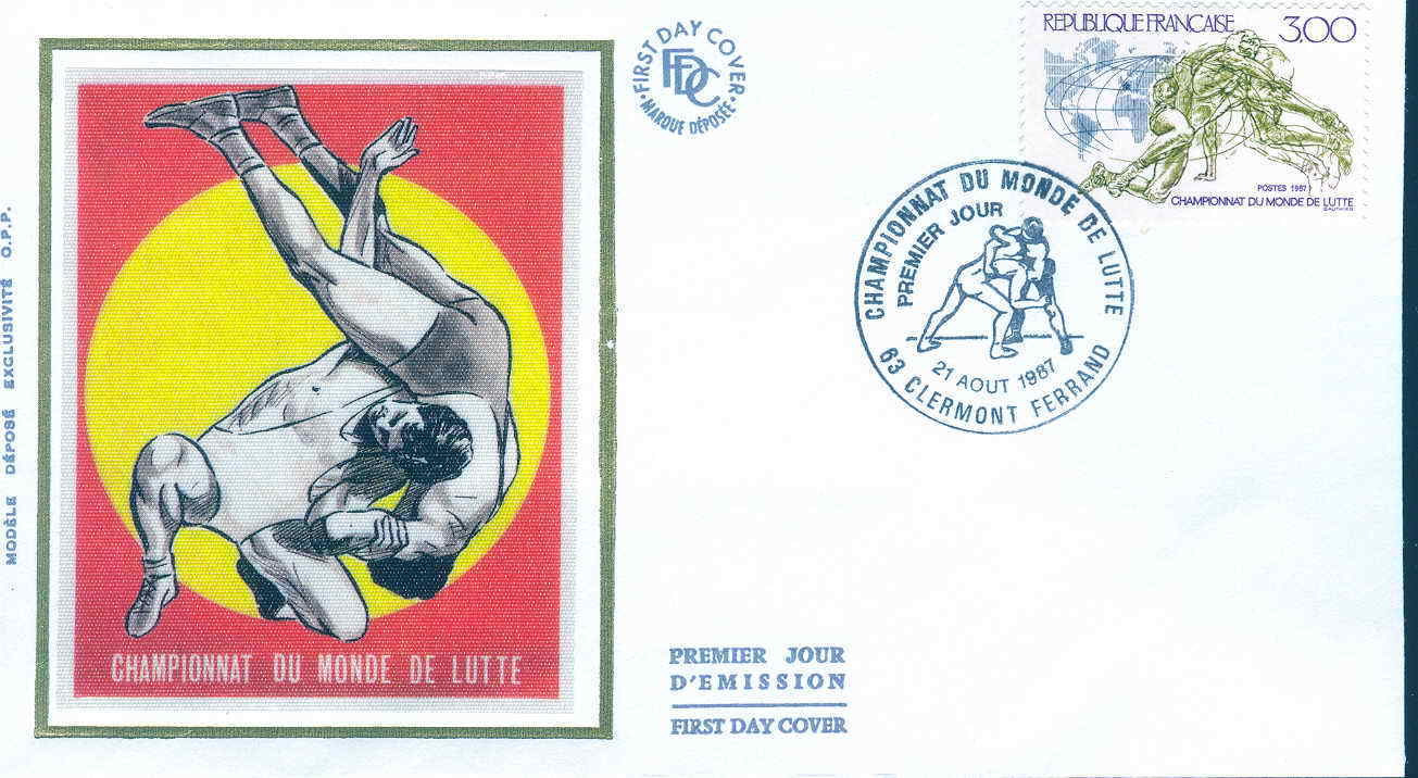 LUTTE FDC FRANCE 1987 CHAMPIONNATS DU MONDE DE LUTTE - Wrestling