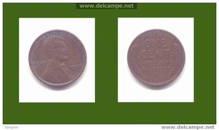 CENT 1928 - 1909-1958: Lincoln, Wheat Ears Reverse