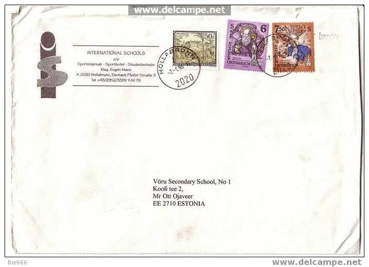 GOOD POSTAL COVER : AUSTRIA - ESTONIA 1996 (2) - Briefe U. Dokumente