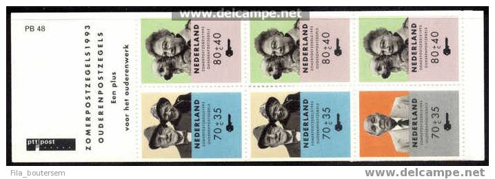 NEDERLAND : 20-04-1993  (**) - NVPH 1560 - Postzegelboekje PB48 - Carnets Et Roulettes