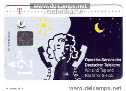 TELECARTE ALLEMANDE TELEKOM SP 08 06/1995 12DM OPERATOR-SERVICE DER DEUTSCHEN - Verzamelingen