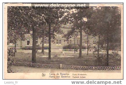 CPA - CAMP DE BEVERLOO - ECOLE D'INFANTERIE - KAMP VAN BEVERLOO - VOELVOLK SCHOOL - NELS - Leopoldsburg (Camp De Beverloo)