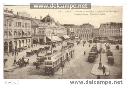 Nice 06 - Place Masséna - Tramway - Straßenverkehr - Auto, Bus, Tram