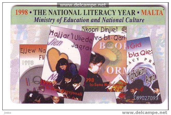 Malta - Malte - Child - Enfant - Childrens - Enfants - The National Literacy Year  ( Limited Card ) - Malte