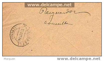 Carta BARCELONA 1914 Reexpedida - Covers & Documents