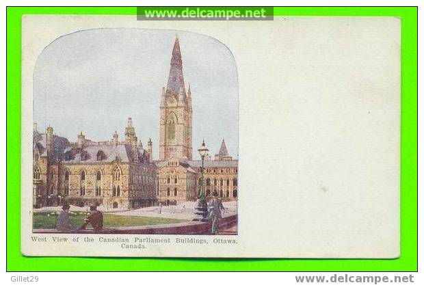 OTTAWA, ONTARIO - VUE OUEST DE L´ÉDIFICE DU PARLEMENT CANADIEN - CARTE JAMAIS UTILISÉE - - Ottawa