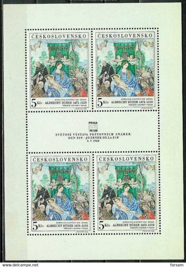 CZECHOSLOVAKIA..1968..Michel # 1805  Kleinbogen...MNH...MiCV - 18 Euro. - Unused Stamps