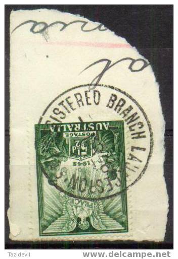 Australia - TASMANIA - 1946 Postmark - Registered Branch Launceston - Gebraucht