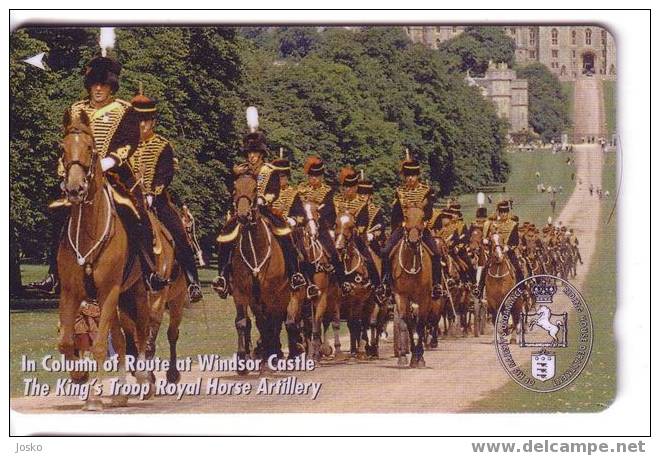 Royal Horse Artillery ( Jersey Islands ) Horses Cheval Chevaux  Military Militaire Army Armee  Windsor Castle - Army