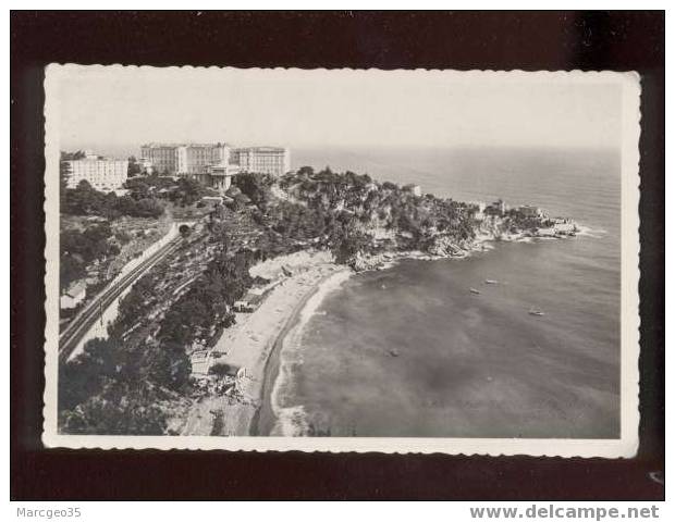 003190 Cap D´ail & Sa Plage édit.la Cigogne N°1386  Vue Aérienne, Chemin De Fer Train - Cap-d'Ail