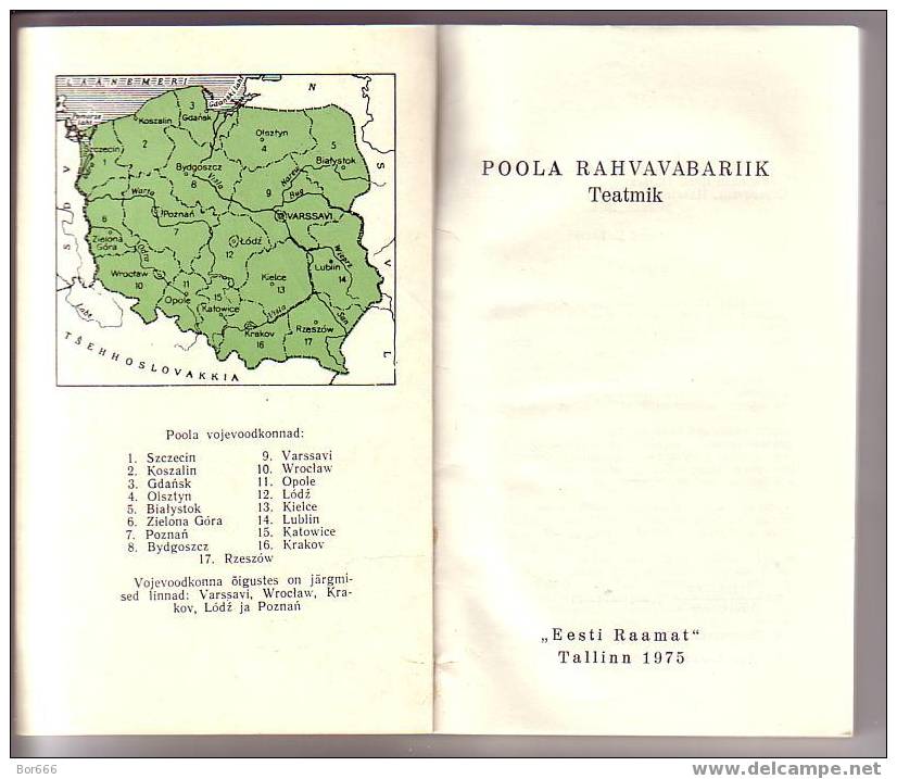 GOOD OLD COUNTRY GUIDEBOOK - POLAND ( Estonian Language - Published 1975 ) - Encyclopédies