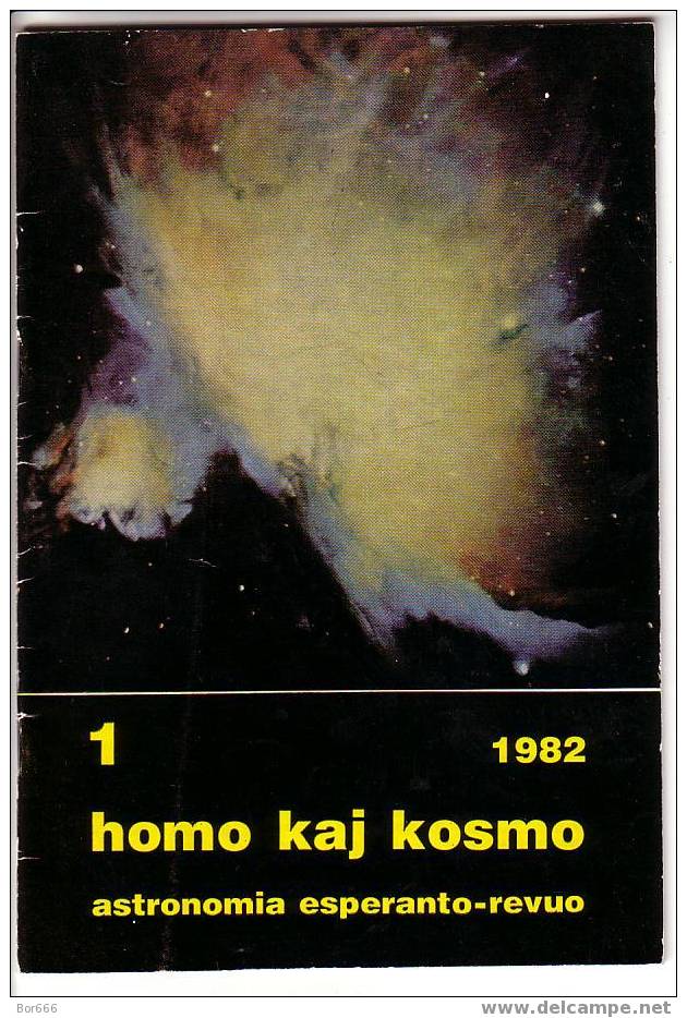 RARE ESPERANTO Language Space Magazine - HOMO KAJ KOSMO - Astronomia Esperanto Revuo 1982/1 - Zeitungen & Zeitschriften