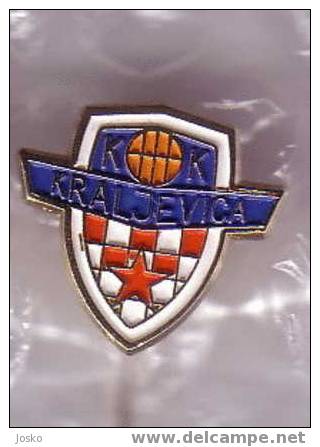 KK KRALJEVICA  Croatia Basketball Club Old Pin Badge Basket-ball Baloncesto Pallacanestro Anstecknadel Distintivo - Basketball