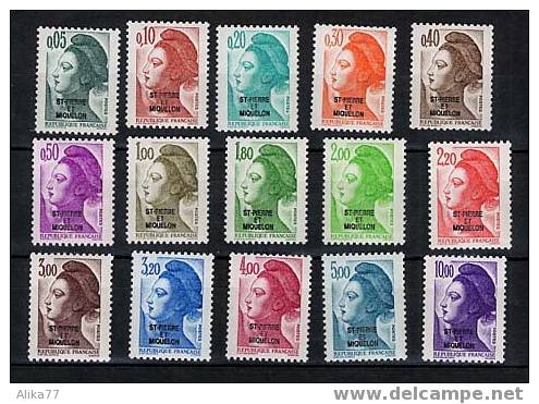 SPM   Neuf **  Y. Et T. N° 455 à 469         Cote: 18,00 Euros - Unused Stamps