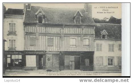 021A/ CPA IVRY LA BATAILLE   (eure )  MAISON DE HENRI IV - Ivry-la-Bataille