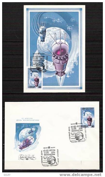 MOSCOU / VOSTOK  / MOSCOU /  12.04 1987. - Rusland En USSR