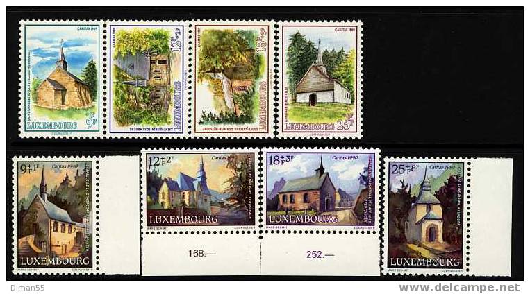 LUXEMBOURG - CARITAS 1989 -1990 - LUXUS POSTFRISCH - MNH**   KOMPLET - Nuevos