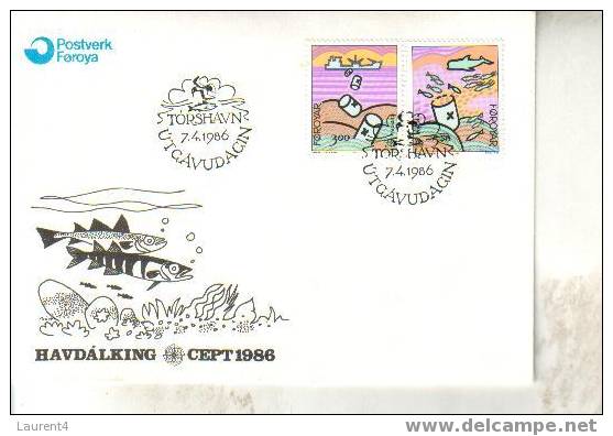 Europa Feroe - 1986 FDC - Premier Jour - 1986