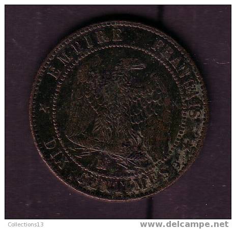 FRANCE - Napoleon III - Tete Nue - 10 Cts - 1856MA - B/TB - 10 Centimes