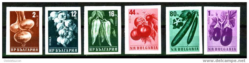 BULGARIE - Yvert - 937/42** Non Dentelés - Cote 9 € - Groenten