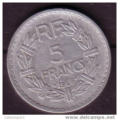 FRANCE - Gouvernement Provisoire - 5 Frs Lavrillier - Aluminium - 1946 - TTB - 5 Francs