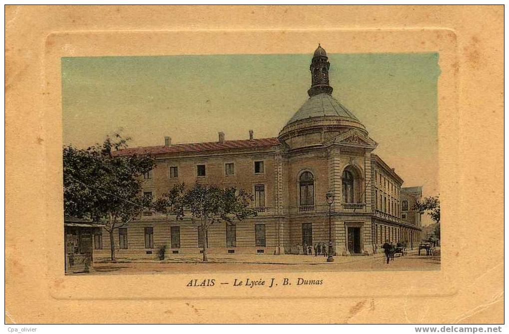 30 ALES ALAIS Lycée JB Dumas, Colorisée, Ed Fabre, 1910 - Alès