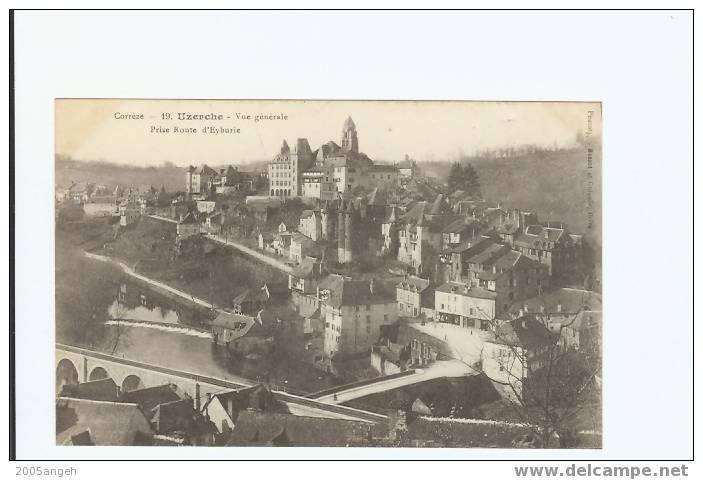 19 Dép.- Corrèze - 19. Uzerche - Vue Générale Prise Route D\´Eyburie. - Uzerche