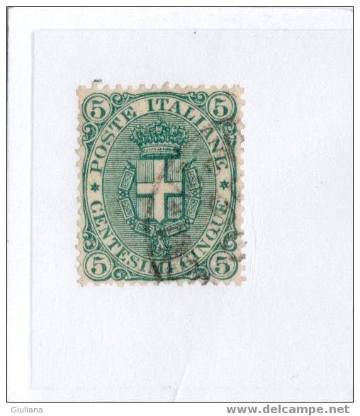 REGNO D´ITALIA . N.59  Usato - Stemma O Effige Di Umberto I° - 1891-96 - Oblitérés