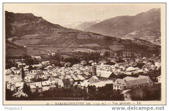 Barcelonnette Vue Générale à Voir - Barcelonnette