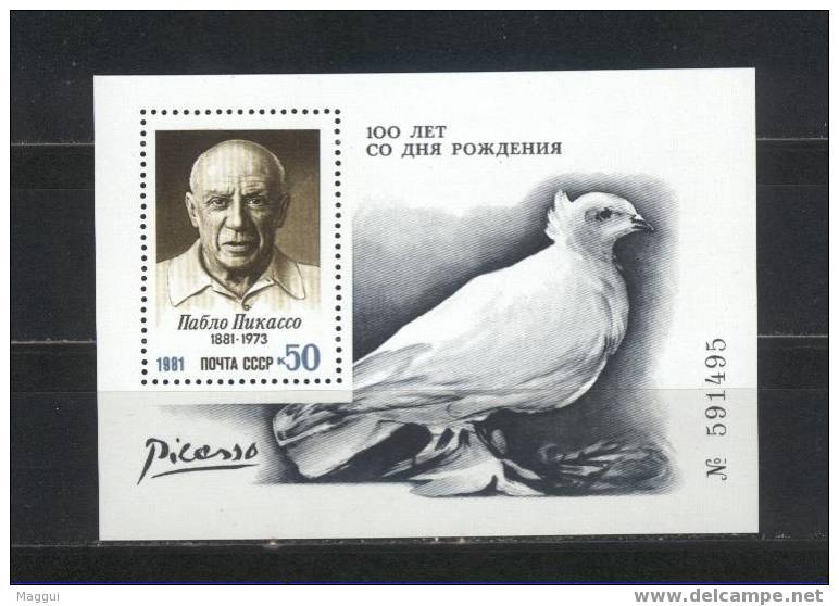 URSS   BF 151  **  (cote 10e )    Picasso  Colombe Oiseaux - Picasso