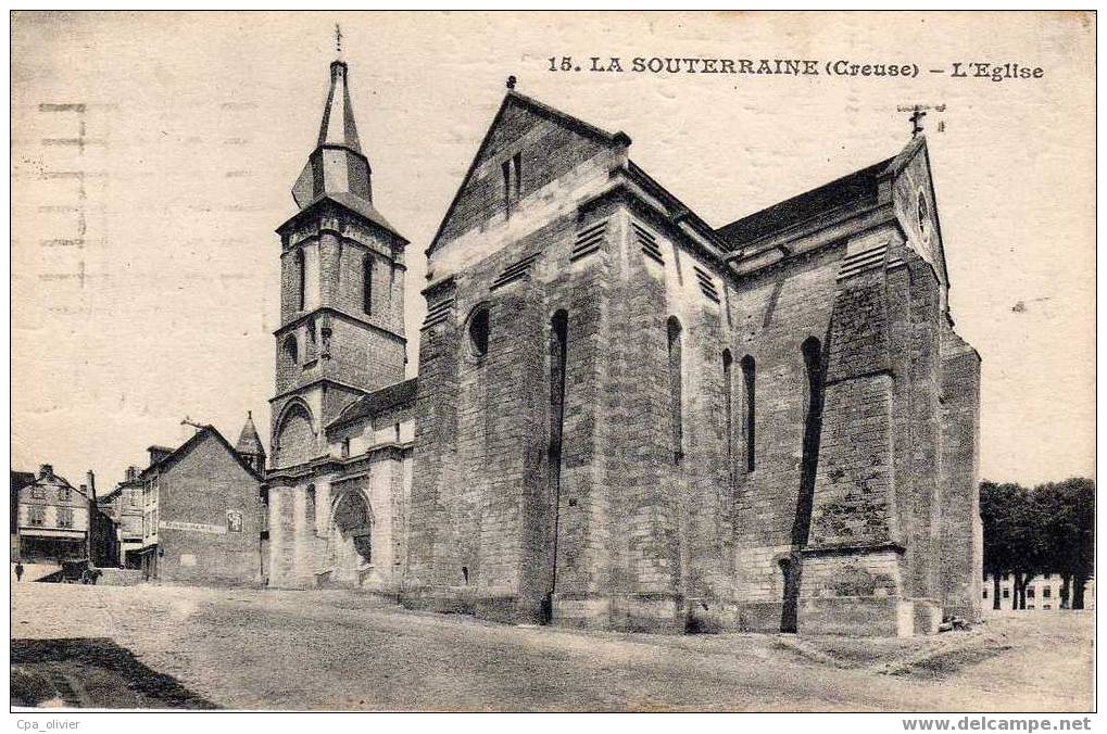 23 LA SOUTERRAINE Eglise, Ed B&G 15, 1924 - La Souterraine