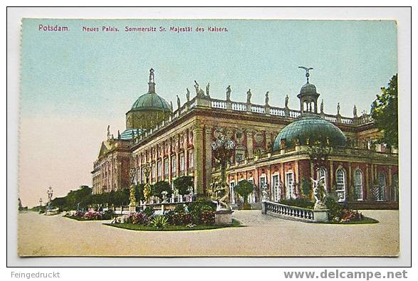 D 1781 - Potsdam. Neues Palais. Sommersitz ... Des Kaisers - Chromolitho Um 1910 - Potsdam