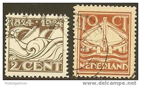 NEDERLAND 1924 Gebruikte Zegel(s) Redding Op Zee 141-142 #652 - Usati