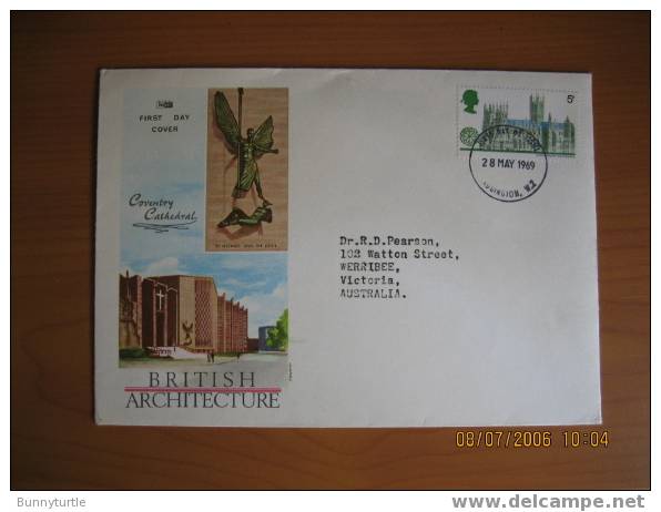 Great Britain 1969 Coventry Cathedral FDC - Unclassified