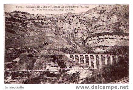 Viaduc Du Loup Et Village De GOURDON 06 * - Gourdon