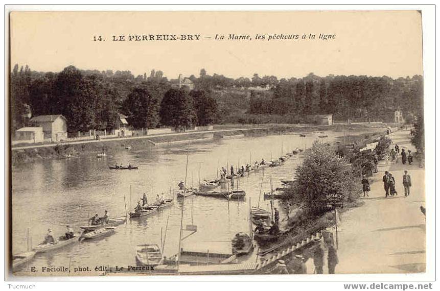 F1954 - LE PERREUX - BRY La  Marne, Les Pêcheurs à La Ligne - Le Perreux Sur Marne