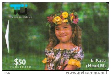COOK ISLANDS $50 BEAUTIFUL POLYNESIAN GIRL COLOURFUL ONE OF ONLY 5 GPT ISSUED MINT !!!  SPECIAL PRICE !! - Cook-Inseln